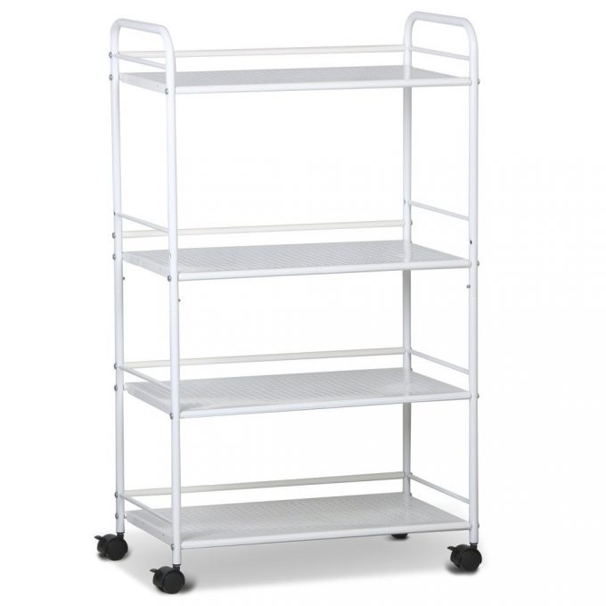 4 Shelf Clinic Trolley